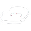 71 -74 Pwr. Disc - Front Brake Line Kit 5 Pcs. - image 1