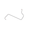 62 Falcon 6 Cyl. Fuel Pump to Carb Line Stainless - image 1