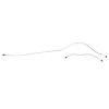63 -65 8 Rear - Rear Axle Brake Lines 2 Pcs. - image 1