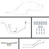67 Firebird Manual 4 Wheel Disc Conversion Complete Brake Line Kit 26 Pcs. - image 1