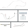 68 Firebird Manual 4 Wheel Disc Conversion Complete Brake Line Kit 26 Pcs. - image 1