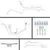 69 Firebird Manual Disc Conversion Complete Brake Line Kit 26 Pcs. - image 1