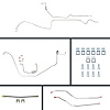 69 Firebird Manual 4 Wheel Disc Conversion Complete Brake Line Kit 26 Pcs. - image 1