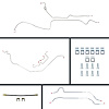 69 Firebird Disc Conversion Complete Brake Line Kit 26 Pcs. - image 1