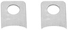 Rear Disc Brake Conversion Weld-On Flex Hose Mounting Tabs, Pair [Steel, Natural]