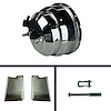8" Dual Booster w/ Rod Bracket - Chrome - image 1