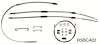 64 -67 Cutlass/442 Turbo 400 w/ Hardware - Emergency Brake Cable - Stainless - image 1