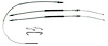 68 -72 Cutlass/442 Excluding Turbo 400 w/ Hardware- Emergency Brake Cables - image 1