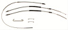 68 - 72 El Camino, Turbo 400 - Brake Cable Set w/ Hardware, Stainless - image 1
