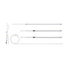 70 - 74 Cuda, w/ Intermediate, E-Brake Cable Set - image 1