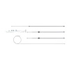 70 - 74 Challenger w/ Intermediate, E-Brake Cable Set, Stainless - image 1
