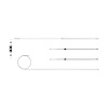 70 - 74 Cuda w/o Intermediate, E-Brake Cable Set - image 1