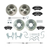 T63DC06BP 1963-1970 C10 6 Lug Rear Disc Brake Kit w/Matching Front Rotors Black Wilwood Calipers - image 1