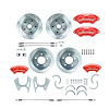 T73DC05ZP 1973-1987 C10 5 lug Rear Disc Brake Kit w/Matching Front Rotors Red Wilwood Calipers - image 1