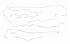 Pre-bent brake line set. Includes all lines except rear axle pair - image 1