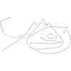 Complete Manual Drum Conversion Brake Line Kit 1947-51 GMC Truck Short Bed - image 1