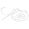 "47 - "51 Shortbed Manual Drum Complete Brake Line Kit, Stainless, 7 Pcs. - image 1