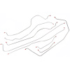 55 -56 Man. Drum Shortbed - Complete Brake Line Set 8 Pcs. - image 1