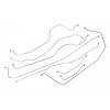 55 -56 Man. Drum Shortbed - Complete Brake Line Set 8 Pcs. - Stainless - image 1