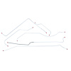 57 Man. Drum Shortbed - Complete Brake Line Set 6 Pcs. - image 1