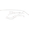 "64 - "66 Man. Drum Shortbed Complete Brake Line Kit, 8 Pcs. - image 1