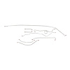 "64 - "66 Man. Drum Shortbed Complete Brake Line Kit, Stainless, 8 Pcs. - image 1