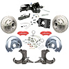 TDC6016ZYP 1960-1962 Chev/GMC Truck/Suburban, Power Front Disc Brake Kit Red Wilwood Calipers - image 1