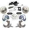 TDC6326BYP 1963-1966 GM Truck/Suburban Power Front Disc Kit, Black Wilwood Calipers Chrome Upper - image 1