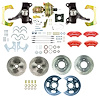 TDC6356DZP 1963-1966 GM C10/C15 Truck/Suburban 2 in. Drop, Pwr 4-Wheel Disc Kit, Red Wilwood Calipers - image 1