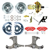TDC6725ZP 1967-1970 Chevy C10/15 Truck/Suburban Power Front Disc Conv Red Wilwood Calipers - image 1