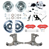 TDC6725ZXP 1967-1970 Chevy C10/15 Truck/Suburban Power Front Conv, Red Wilwood Calipers Chrome Upper - image 1