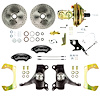 TDC6726DBP 1967-1970 Chevy C10/15 Truck/Suburban, 2 in. Drop, Pwr Disc Brake Kit, Black Wilwood Calipers - image 1