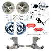 TDC6726ZXP 1967-1970 Chevy C10/15 Truck/Suburban, Front Disc Kit, Red Wilwood Calipers, Chrome Upper - image 1