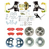 TDC6756DZP 1967-1970 GM C10/C15 Truck 2 in. Drop Power 4-Wheel Disc Brake Kit Red Wilwood Calipers - image 1