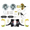 TDC7125DBP 1971-1972 GM C10/15 Truck 2 in. Drop Power Front Disc Brake Kit Black Wilwood Calipers - image 1