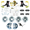 TDC7155DBP 1971-1972 GM C10/15 Truck/Suburban 2 in. Drop Power 4-Wheel Disc Kit Black Wilwood Calipers - image 1