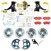 TDC7155DZP 1971-1972 GM C10/C15 Truck/Suburban 2 in. Drop Power 4-Wheel Disc Kit, Red Wilwood Calipers - image 1