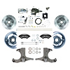 THB6015BXP 1960-1962 GM Hydraulic Assist Front Disc Brake Kit Black Wilwood Calipers Chrome Upper - image 1