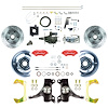 THB6015DZXP 1960-1962 GM Truck Hydraulic Assist 2 in. Drop Front Disc Brakes Red Wilwood Calipers - image 1
