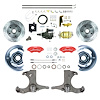 THB6015ZP 1960-1962 Chevy/GMC Truck Hydraulic Assist Front Disc Brakes, Red Wilwood Calipers - image 1