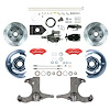 THB6015ZYP 1960-1962 GM Truck, Hydraulic Assist Front Disc Brake Kit, Red Wilwood Calipers - image 1