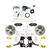 THB6016DBXP 1960-1962 GM Hydraulic Assist 2 in. Drop Front Disc Black Wilwood Calipers Chrome Upper - image 1