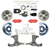 THB6016ZYP 1960-1962 GM Truck/Suburban, Hydraulic Assist Front Disc Brake Kit Red Wilwood Calipers - image 1