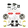 THB6325DZYP 1963-1966 GM Truck/Suburban 2 in. Drop Black Hydraulic Assist Disc Conv Red Wilwood Caliper - image 1