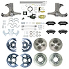 THB6356BP 1963-1966 GM Truck 2WD Hydraulic Assist 4-Wheel Disc Brake Kit Black Wilwood Caliper - image 1