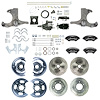 THB6356BYP 1963-1966 GM Truck 2WD Black Hydraulic Assist 4-Wheel Brake Kit Black Wilwood Calipers - image 1
