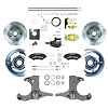 THB6725BP 1967-1970 Chevy C10/15 Truck Hydraulic Assist Front Disc Conv Black Wilwood Calipers - image 1
