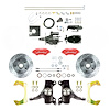 THB6725DZYP 1967-1970 GM Truck 2 in. Drop Black Hydraulic Assist Front Conv, Red Wilwood Calipers - image 1