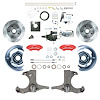 THB6725ZXP 1967-1970 Chevy C10/15 Truck Chrome Hydraulic Assist Front Conv Red Wilwood Calipers - image 1
