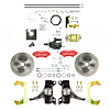 THB6726DZP 1967-1970 Chevy Truck 2 in. Drop Hydraulic Assist Front Disc Kit, Red Wilwood Calipers - image 1